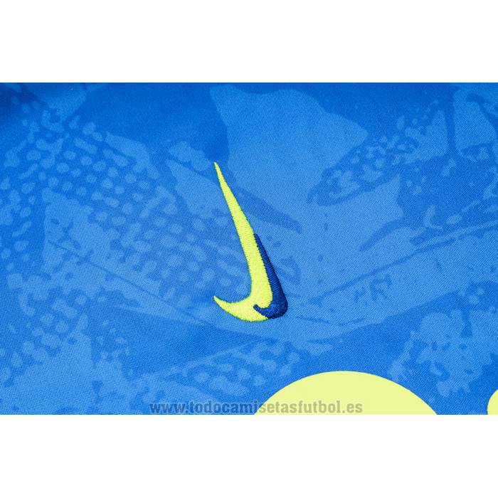Chandal del Barcelona Manga Corta 2024-2025 Azul - Pantalon Corto